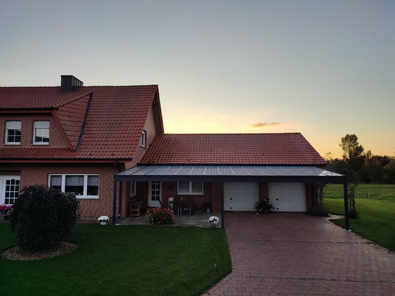 Moderne Carport Konstruktion